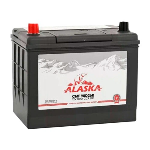 Аккумуляторная батарея ALASKA CMF Silver+ 90D26FR 80 AH