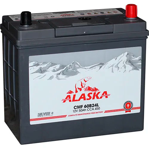Аккумуляторная батарея ALASKA CMF Silver+ 60B24L  50 AH