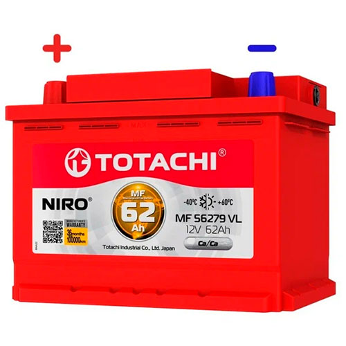 Аккумуляторная батарея TOTACHI NIRO MF 56279 62AH VL